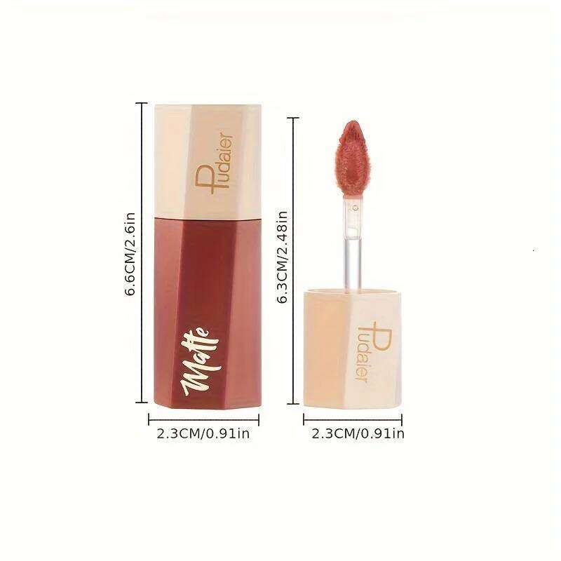 Liquid Lipstick, Long Lasting Waterproof Non-Stick Velvet Color, Lightweight Fog Matte Lip Makeup for Women W260311