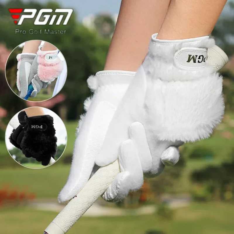 PGM 1 Pair Women Plush Keep Warm Gloves Ladies Coldproof Left Right Hand Mittens Women Anti-Slip Granules Sport Gloves M260311