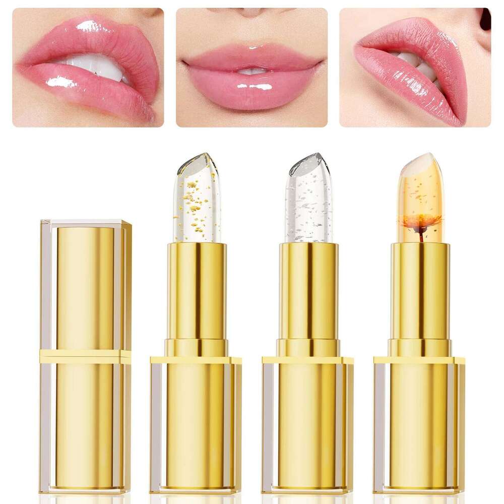 Hellokiss Crystal Color-changing Petal Lipstick for Women Moisturizes long-lasting and non-sticky cup lip balm W260311