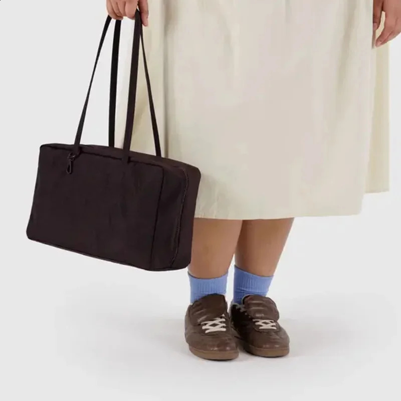 Ladies Bowling Tote Bag y Nylon Shoulder Large Capacity Simple Versatile Ultralight Zipper Commuting Travel 260311