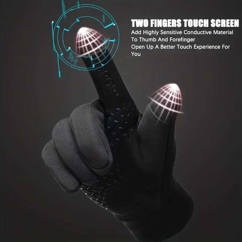 Men Winter Waterproof Thermal Cycling Gloves Touchscreen Ski Running Motorcycle Warm Non Slip M260311