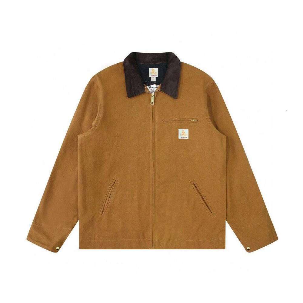 Heavyweight US size thick spring men canvas work jacket with mesh lining 26H0311