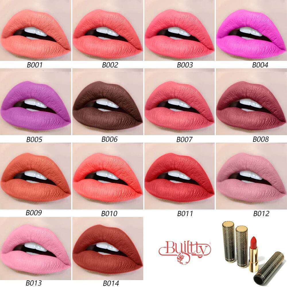 Classic Korean Velvet Waterproof Long Lasting Soft Red Matte Lipstick Matt Vintage for Girls Makeup W260311