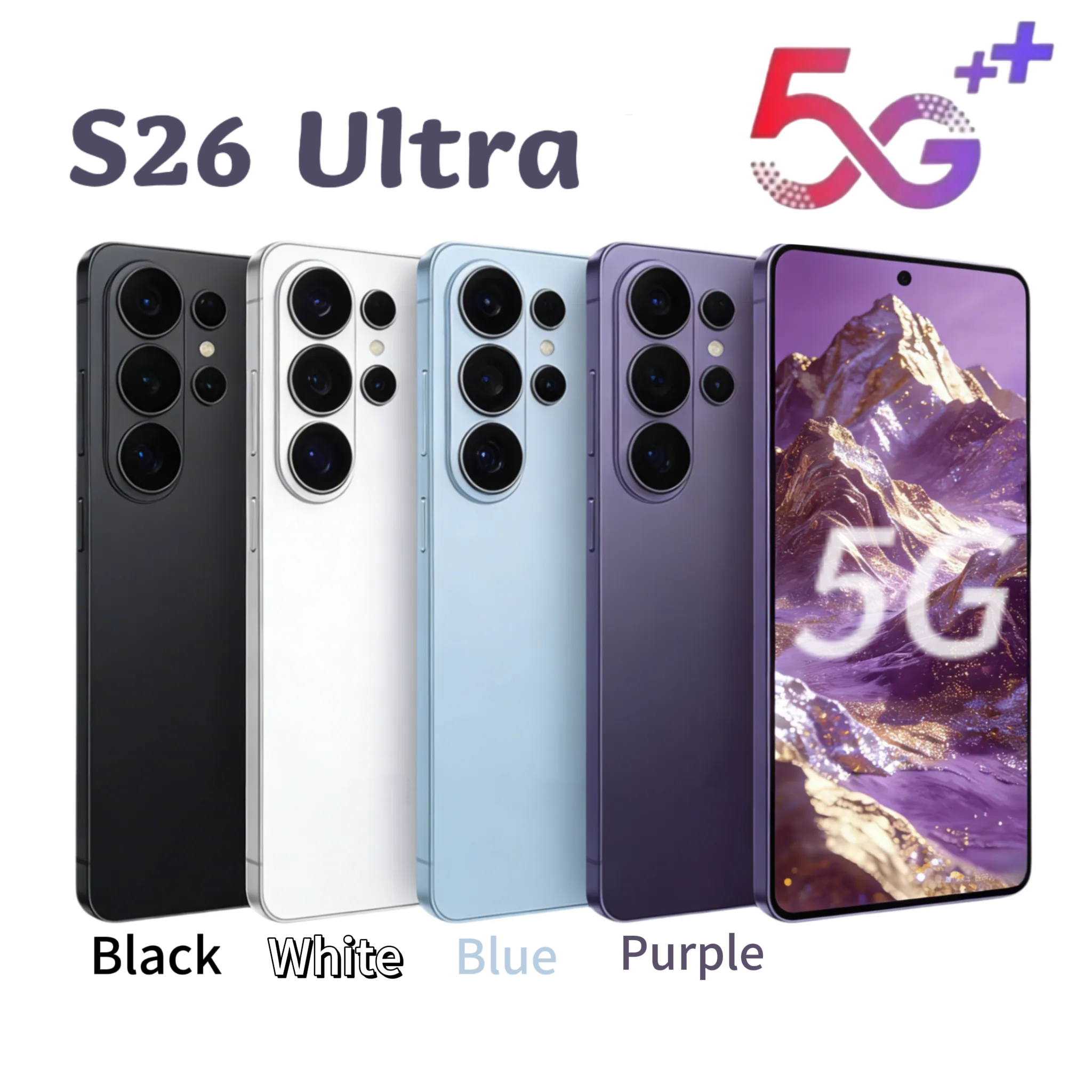 S26 Ultra S25 smartphone 6.8 inch 256gb 512GB 1TB perforated full touch screen face ID unlock 13MP camera HD display face recognition GPS HD