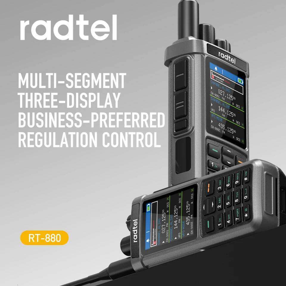 Radtel RT-880 10w Ham Radio with Cross Band Repeater Short Wave HF SSB CB Walkie Talkie AM USB LSB CW 1024 Channels , USB-C 26Y0311