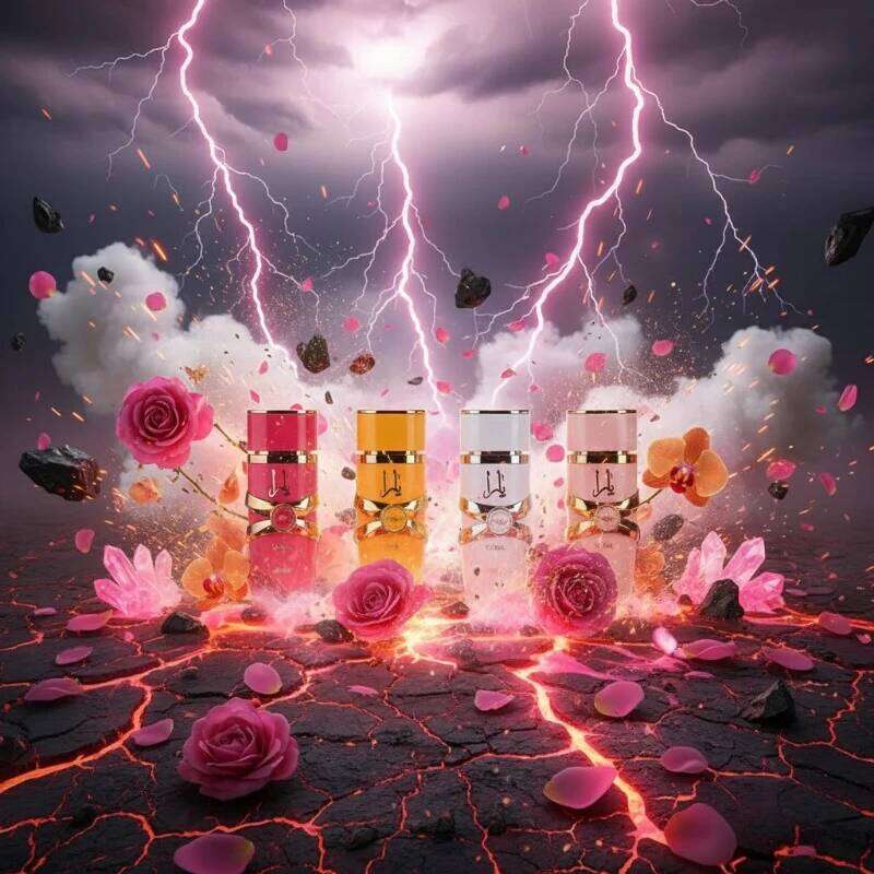 Yara Womens Perfume Gift Set 425ml Floral Fruity Gourmand Long Lasting Eau De Parfum with Vanilla Musk Amber & Jasmine Z260311