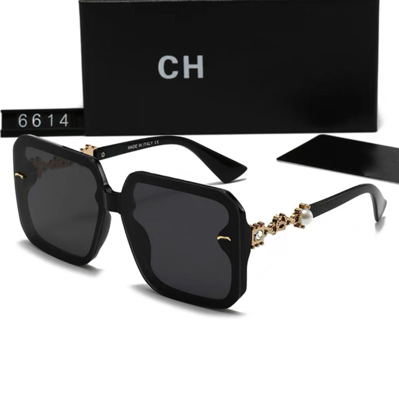 sunglasses women designer sunglasses men luxury sunglasses fashion adumbral pearl Large frame glasses square eyewear sunglasses goggle UV400 glasses with box