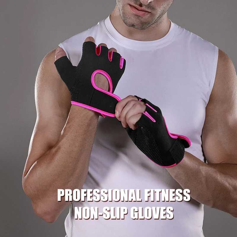 Outdoor Sports Gloves Half Finger Mens And Womens Fitness Cycling Wrist Gloves Rock Climbing Non-slip Breathable Cycling M260311