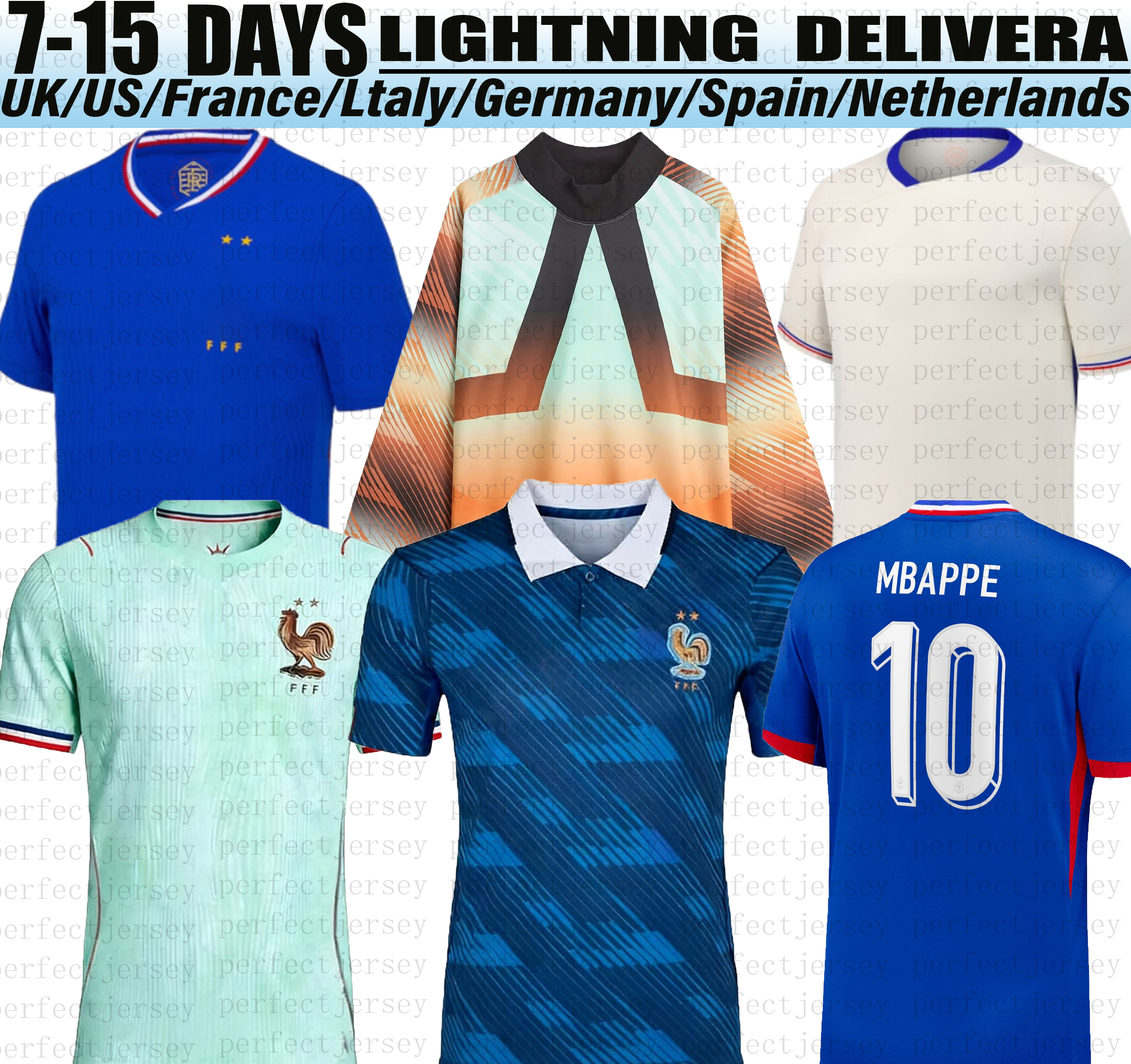 2026 FFF maillot French Kylian Mbappe Dembele Doue Soccer Jersey Thuram Olise Barcola Tchouameni Kone football shirt Fans Player Men kids kit