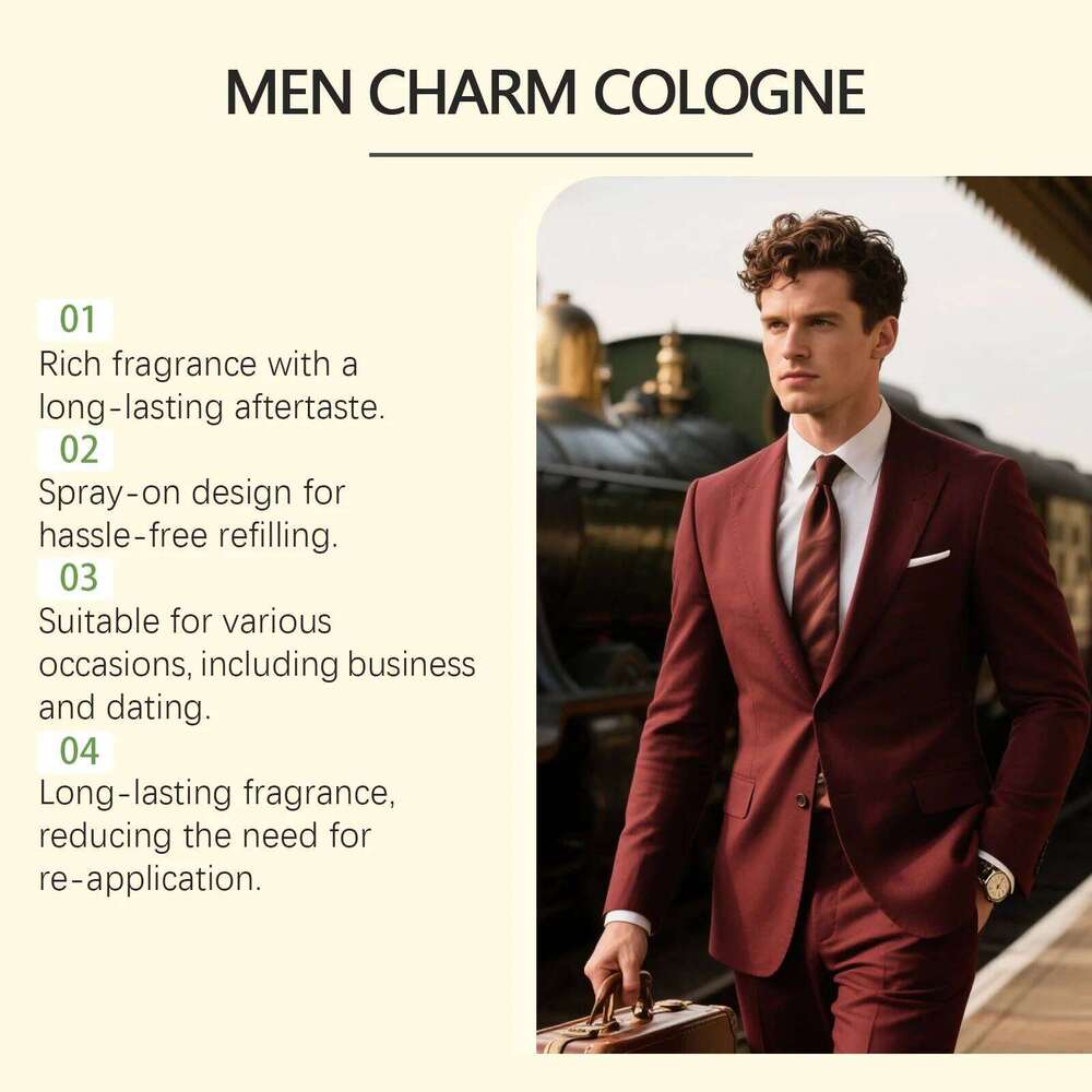 Roxelis 50ml Men Charming Light Fragrance Dating Romantic Atmosphere Confidence Boost Refreshing Cologne Perfume Z260311