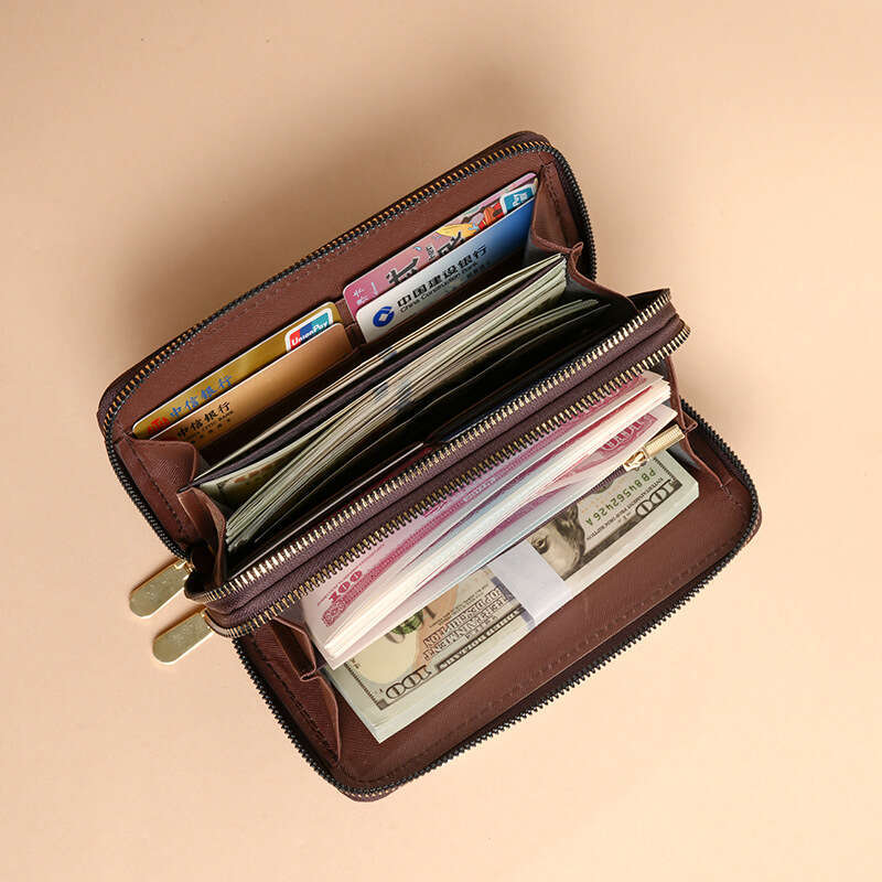 Luxury fashion wallet New Women S Long Wallet Fashionable Elegant Printed European And American Style Double Zipper Large Capacity Phone Bag Clutch