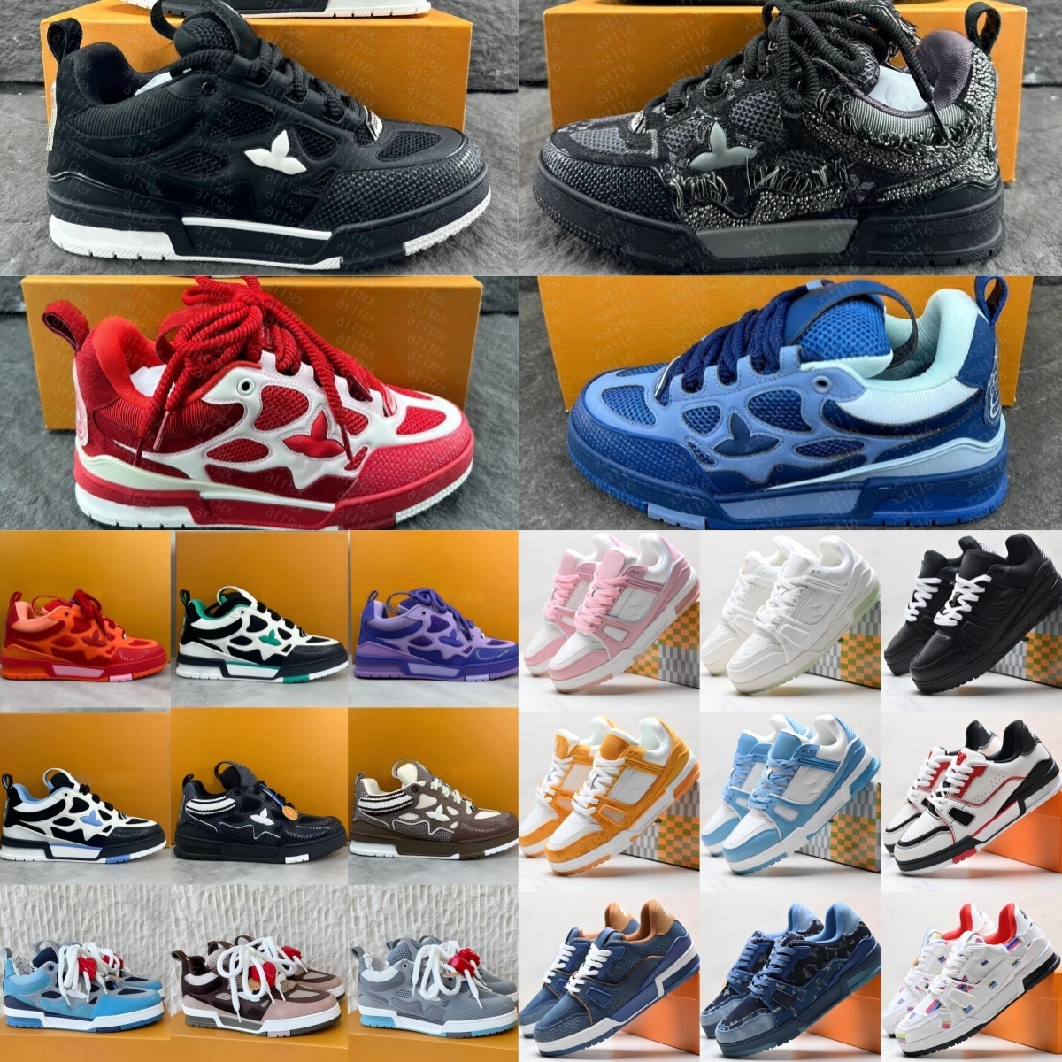 top designer skate shoes flower skate sneakers luxury men women casual tennis shoes calfskin platform trainers leather abloh laceup leather flower skates