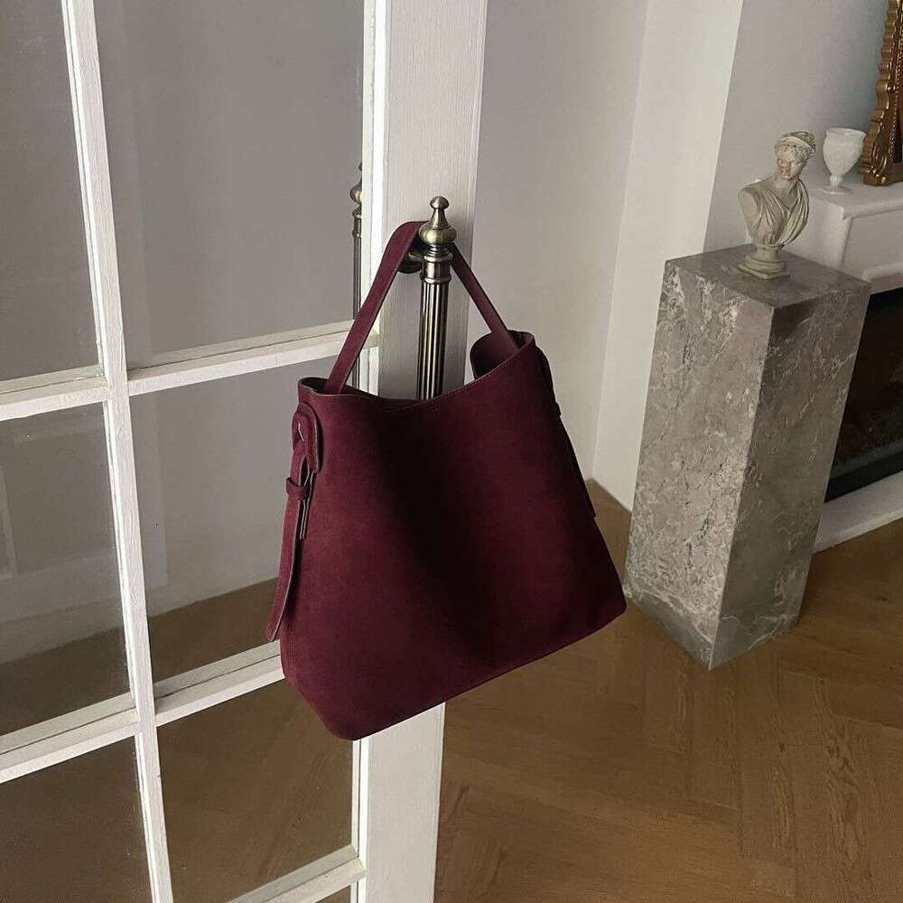 Luxury Shoulder Bags Totes Hobo Korean Style Ins Autumn And Winter New Suede Shoulder Underarm Bag Vintage Versatile Large Capacity Casual Tote For Wo