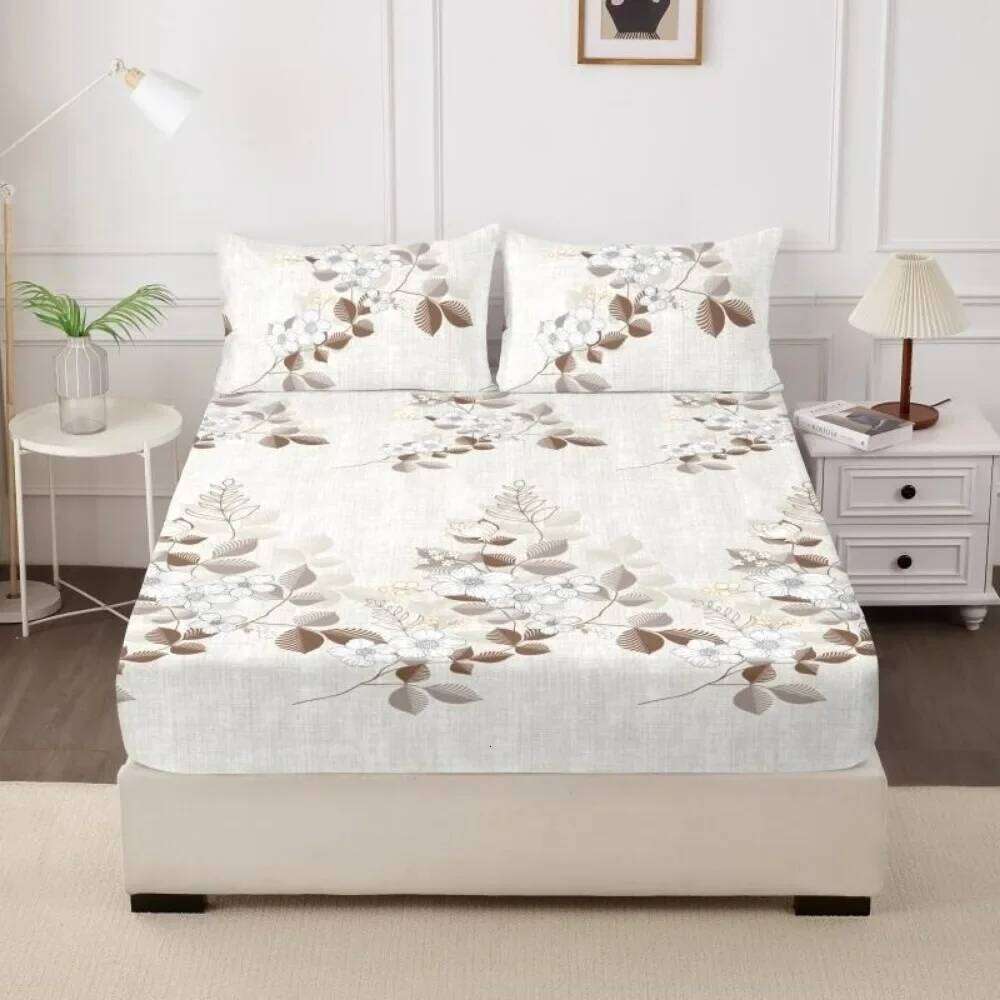 Cover Bedroom Bedding 3 Piece Printed Set one Bed Sheet and Two Pillowcases Una Sbana Y Dos Fundas De Almohada H260311