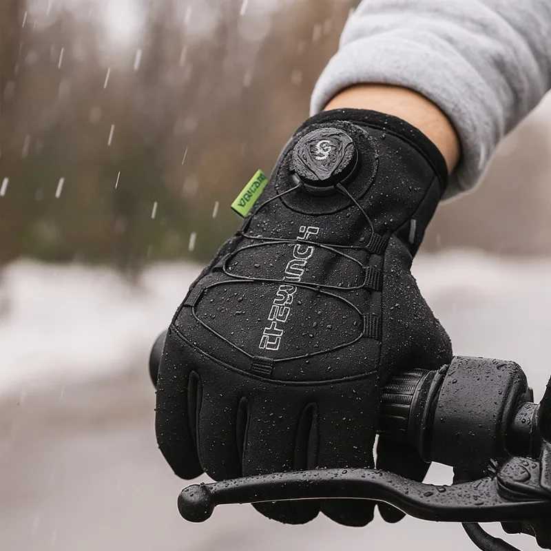 Winter Warm Gloves for Men Women Extended Thickened Windproof and Waterproof Sports Touchscreen Skiing Cycling Gloves M260311