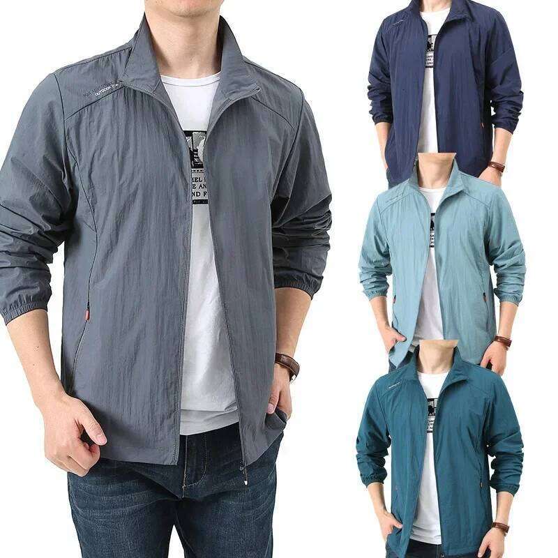 Summer Quick Drying Breathable Jacket Man Outdoor Ultra Thin Sunscreen Casual Skin Coats Fishing Climbing Hiking Anti UV Outwear 26H0311