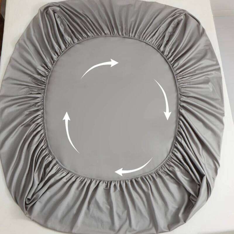 Solid 100% Pure Cotton Fitted Sheet Set Skin-Friendly Cozy Bedsheet Pillowcases King Twin Queen Full Size Bedding Protector H260311