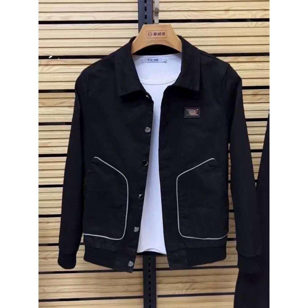 Spring New Men's Slim and Versatile Casual Fashion Korean Sports Two-Piece Suit set men tracksuit 26H0311