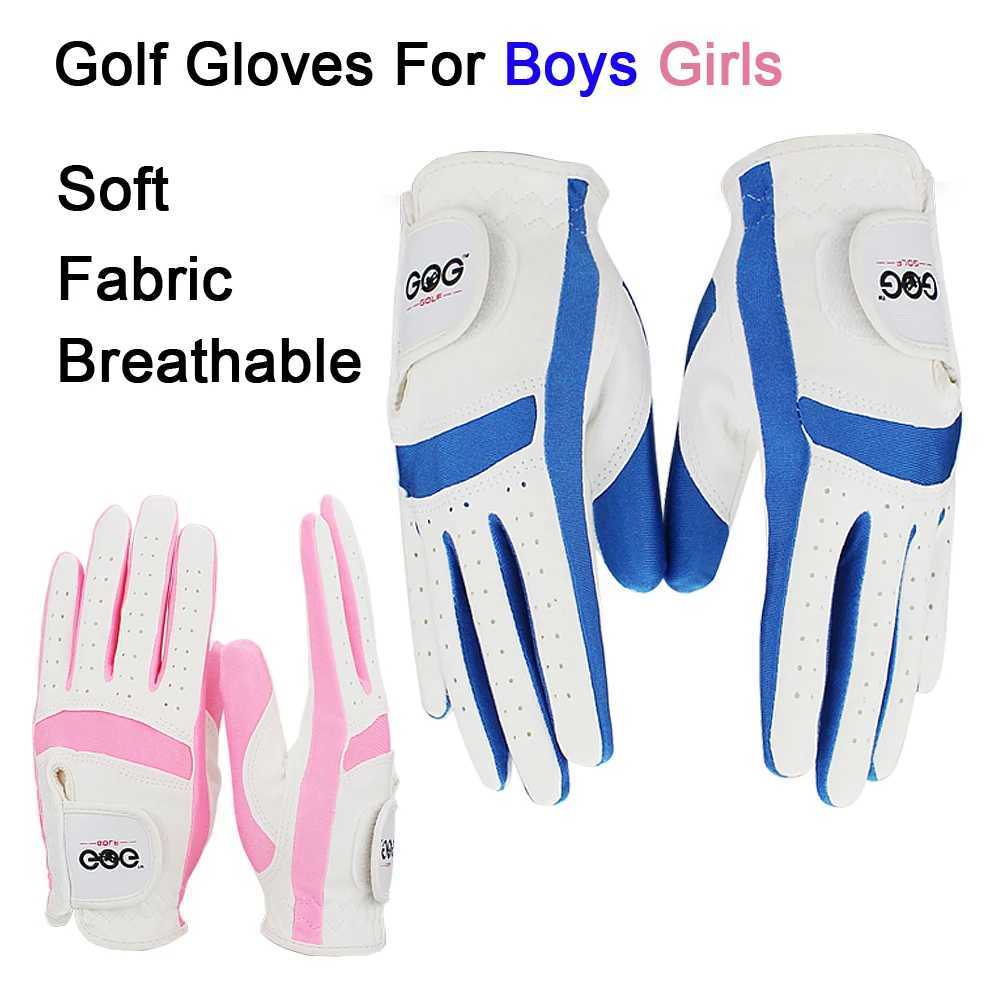 1pair LEft and right hand Gloves children Boys grils fabric 2 colors white blue soft and breathabLE sports glove new M260311