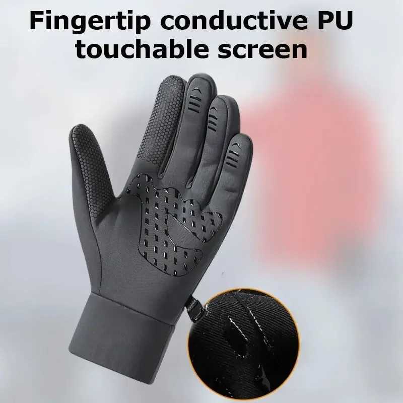 Winter Gloves Waterproof Thermal Sport Glove Men Women Running Cycling Driving Ski Hiking Warm Glove for Work ski gloves M260311