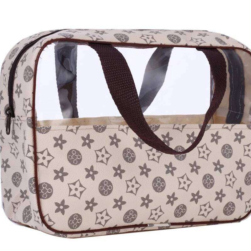 Travel Portable Cosmetic Bag Women Makeup & Large-Capacity Waterproof Storage Organizer For Bathroom Hanging Toiletries Case For Domestic Use Living R