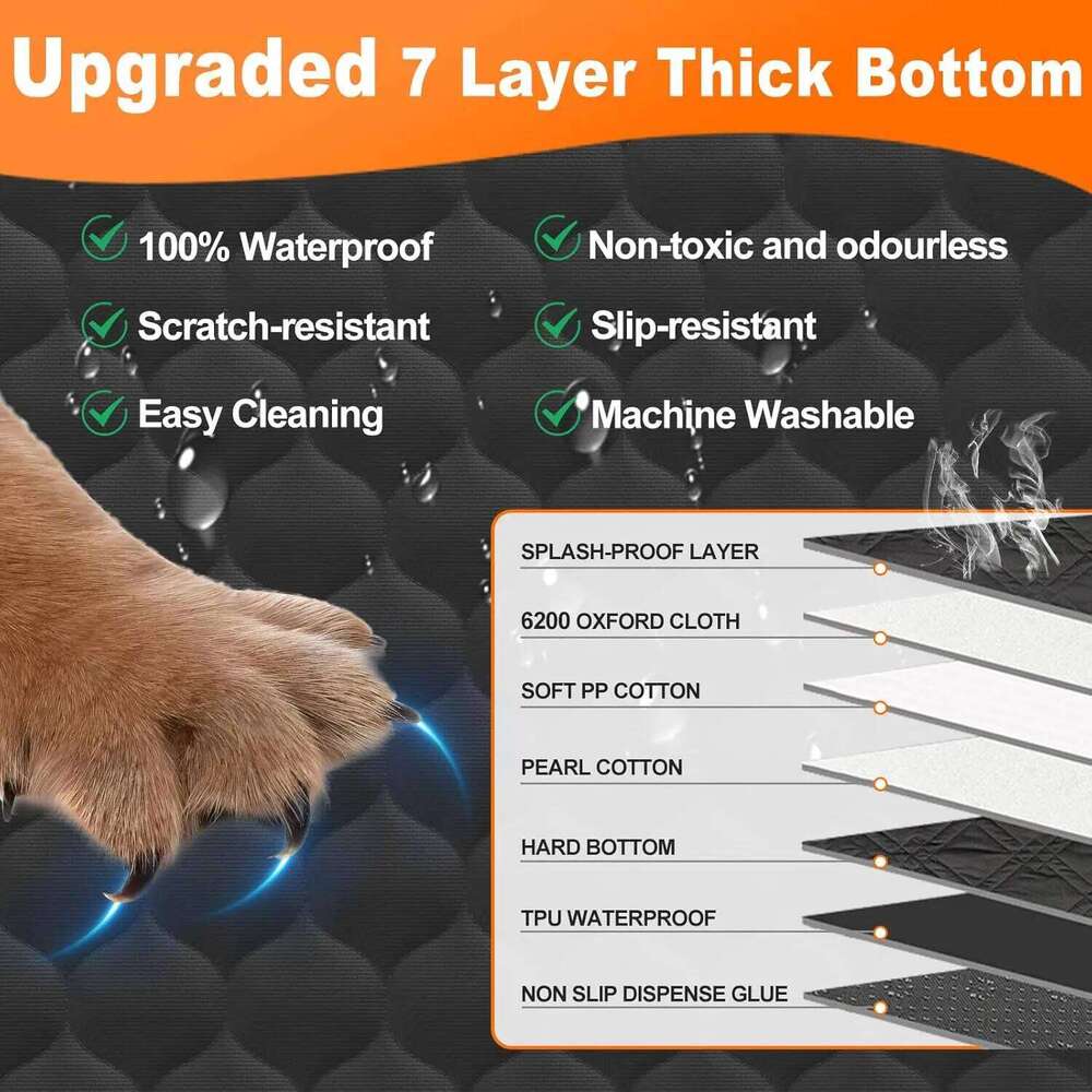 Waterproof Travel Accessories Foldable Dog Pet Safety Hammock Trunk Mat Car Rear Back Seat Protector 26Y0310