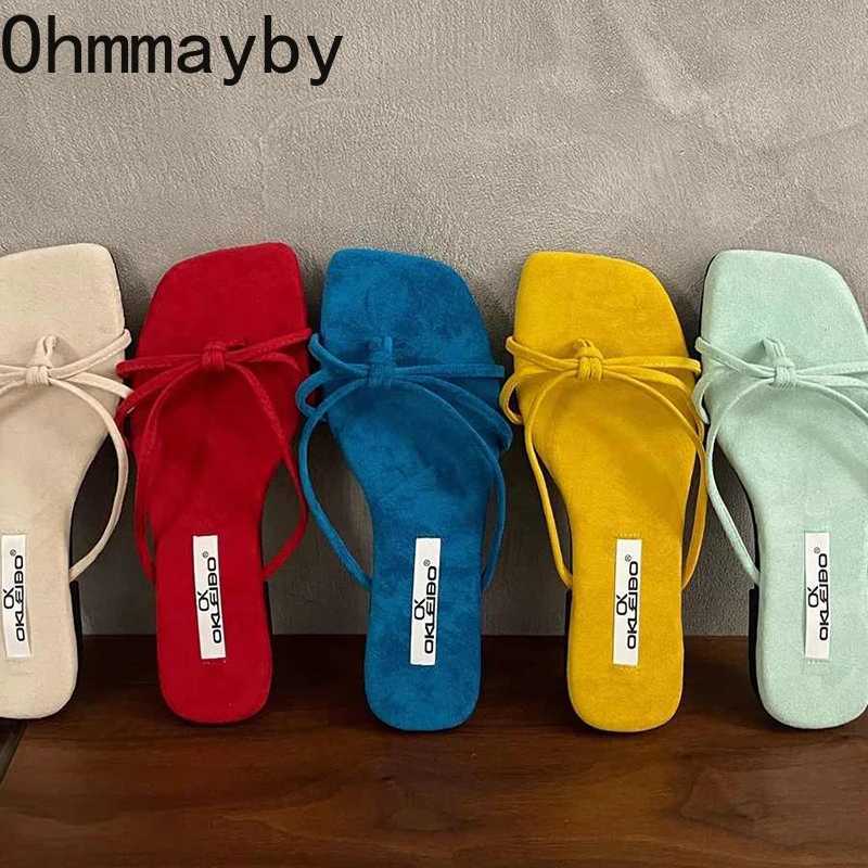 Summer Fashion Women Clip Toe Ladies Comfort Outdoor Beach Vacation Dress Slides Concise Flats Flip Flop K260311