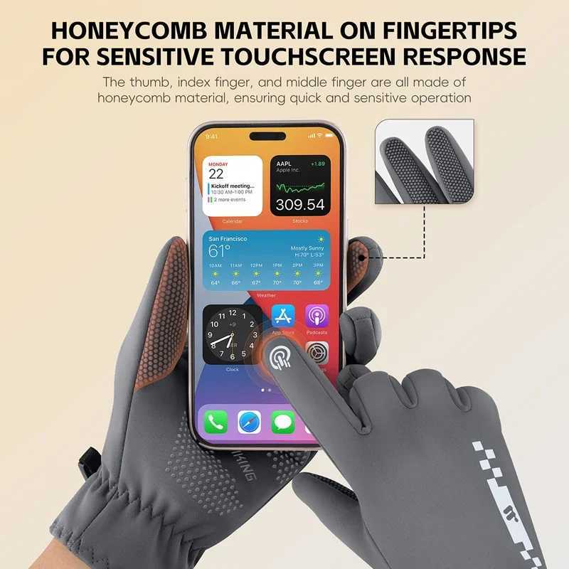 WEST BIKING Winter Cycling Gloves Full Fingers Women Men Gloves Outdoor Sports Riding Racing Running Touchscreen MTB Bike Gloves M260311