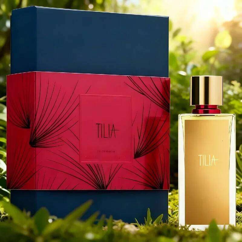 TILIA Luxury Niche Perfume 100ML - Fresh Linden Blossom Green Woody Fragrance, Long Lasting Unisex Scent for Day & Office Z260311