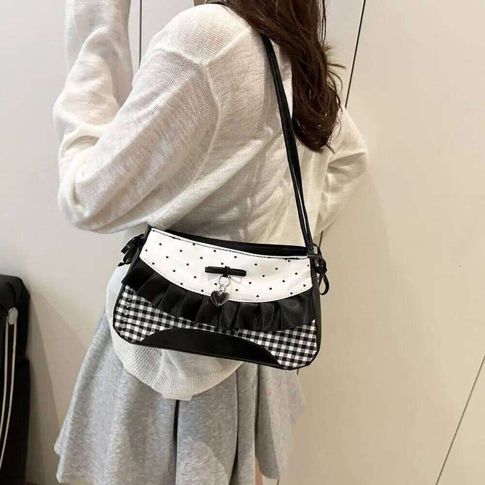 Fashionable Underarm Bow For Women Pillow Trendy Versatile Shoulder Bag Lace Sweet Cute Handbag XJ260311