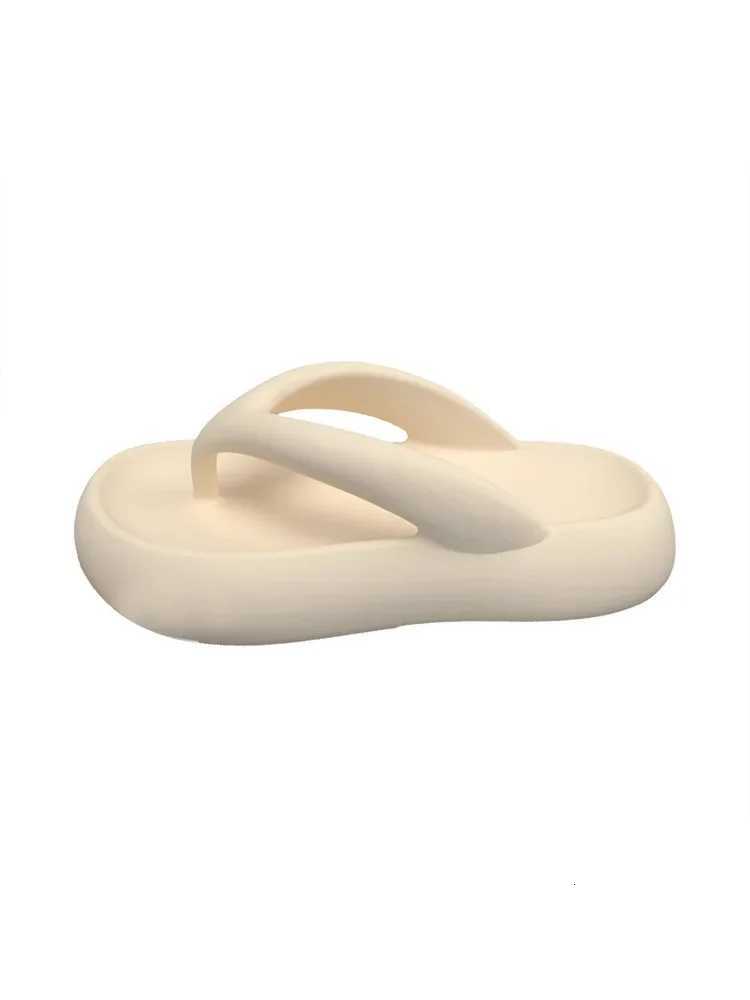 Thick bottom flip flops for womens summer 2025 new height increasing anti slip beach sandals beach for outdoor wear K260311