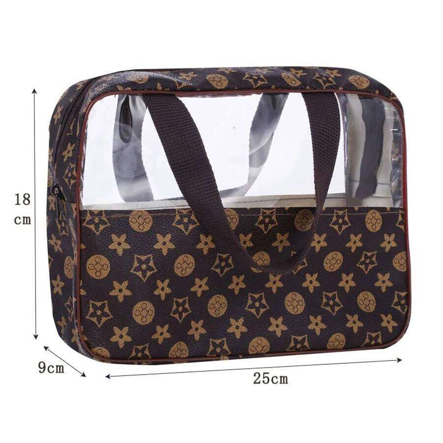 Travel Portable Cosmetic Bag Women Makeup & Large-Capacity Waterproof Storage Organizer For Bathroom Hanging Toiletries Case For Domestic Use Living R