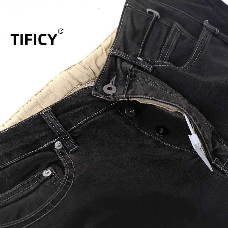 High Street Denim Men's Dark RO New Gradient Vintage Stacking Horn Micro Flared Jeans Pants Z260225