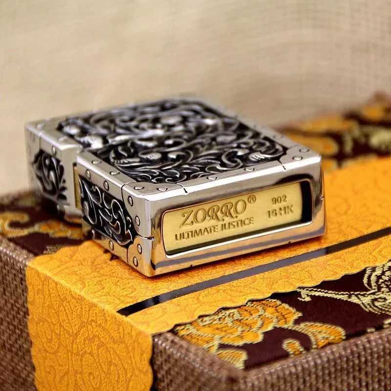 The New Brand Pure Copper Five-Sided Windproof Kerosene Lighter Armor For Collection Gifts N260311