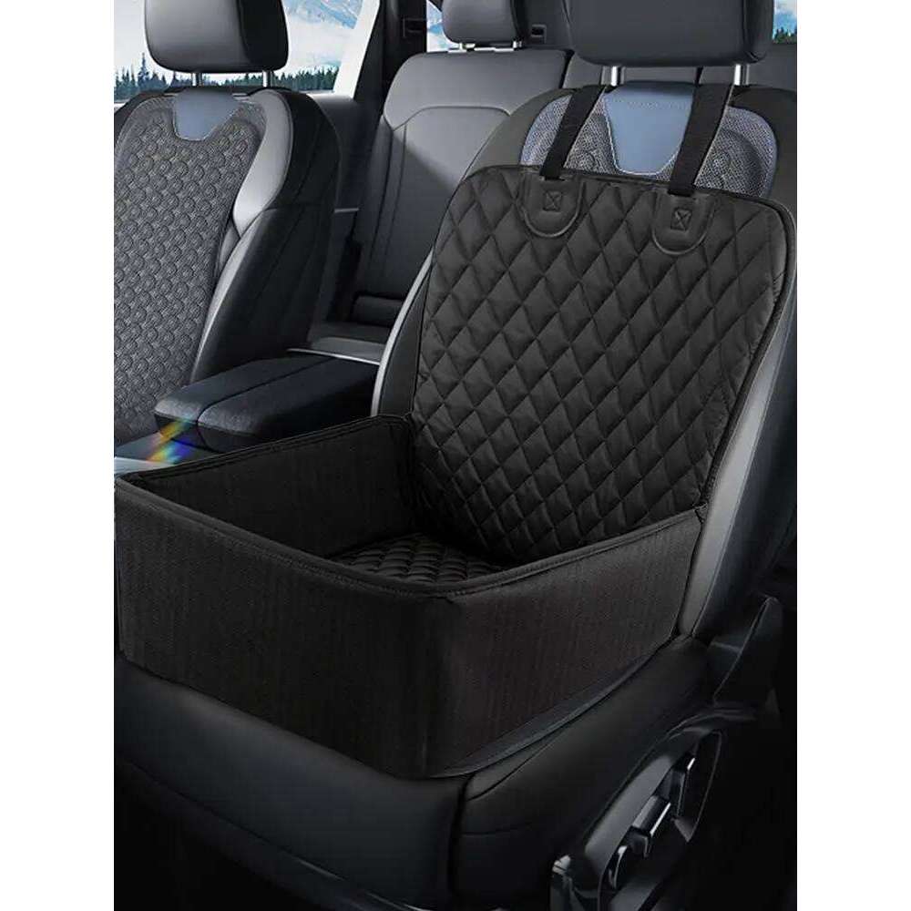 Oxford Cloth Front Passenger Car Cat Dog Seat Stain-Resistant And Washable Pet Mat 26Y0310