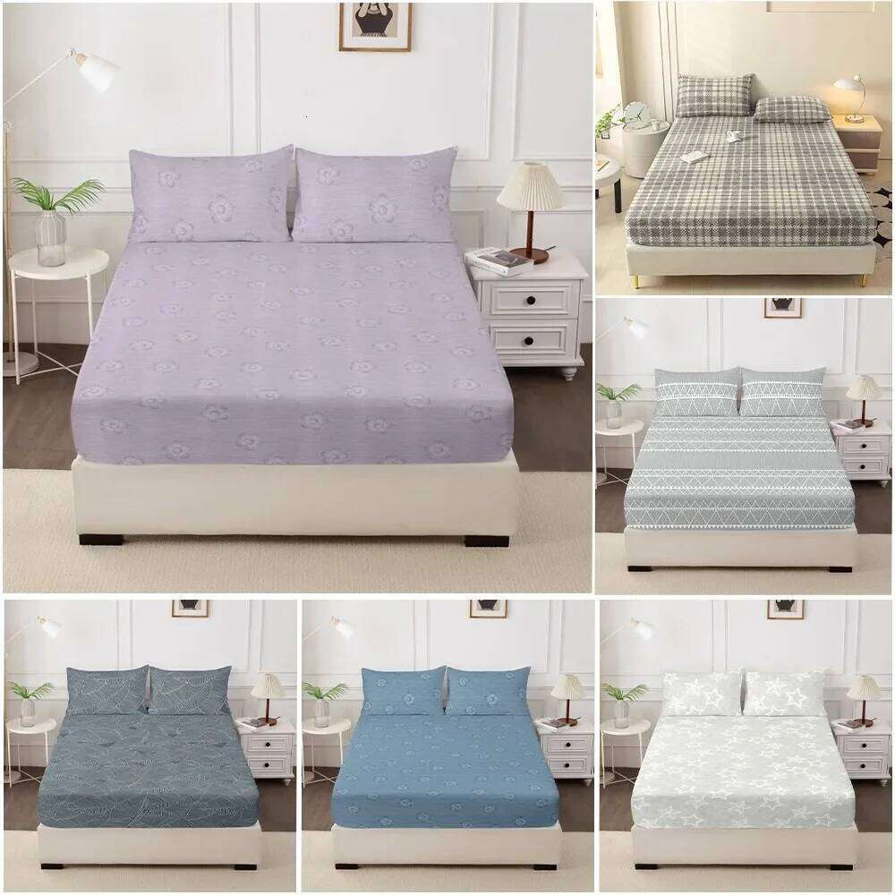 Cover Bedroom Bedding 3 Piece Printed Set one Bed Sheet and Two Pillowcases Una Sbana Y Dos Fundas De Almohada H260311