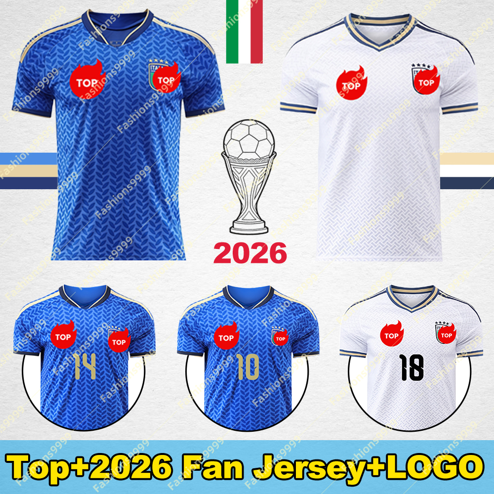Italy Jersey 2026,World Cup 2026 Jersey,Home and Away Fan Soccer Jerseys,Customizable jersey names and numbers,Sizes for men, women, and Kids, 16-4XL