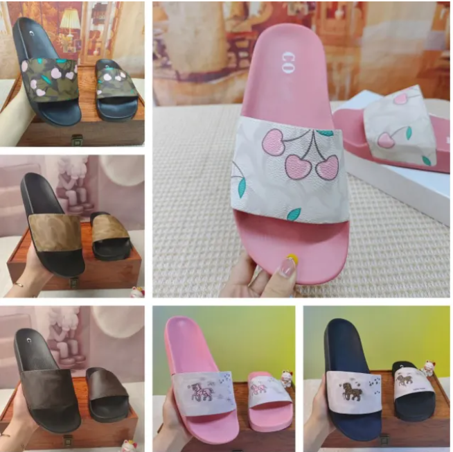 2024 Woman Designer Slipper for Man Sandals Slide Sandale Summer Beach Shoe Loafers Slippers Flower Sandal Flat Flip Flop Shoes size 35-44 eeMAAA