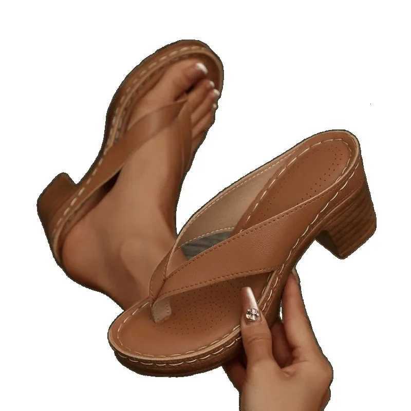 WomenS Stylish Summer Slide Sandals - Casual Open-Toe Design with Flip Flops Black Cover Upper Inner Slip-On Platform Shoes K260311
