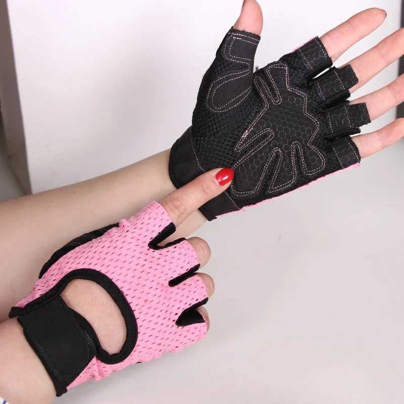 Motorcycle Gloves Cycling Fingerless Professional Gym Fitness Gloves Women Men Breathable Anti-Slip Summer Fishing Bicycle Glove M260311