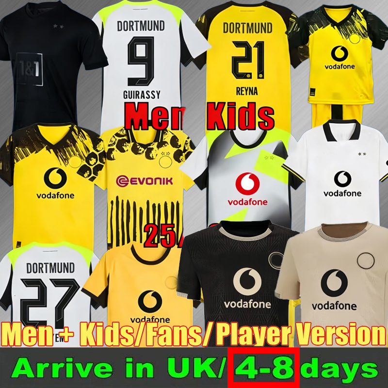 new 25 26 HALLER soccer jersey special black all black JOBE dortmunds trikot BVBs GUIRASSY 25 26 SABITZER football shirt rr20 ADEYEMI BRANDT men kids Kits Borussias