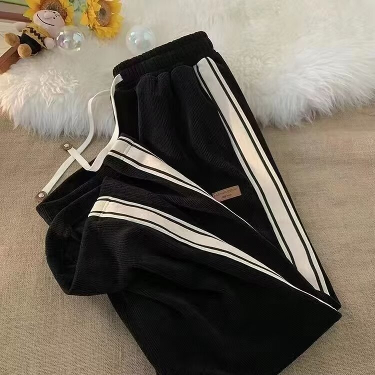 Men's Loose Designer Pants Casual Pants Style Trendy Versatile Pants Thin Wide-leg Trousers With A Draped Effect Floor-length Pants From The Sour