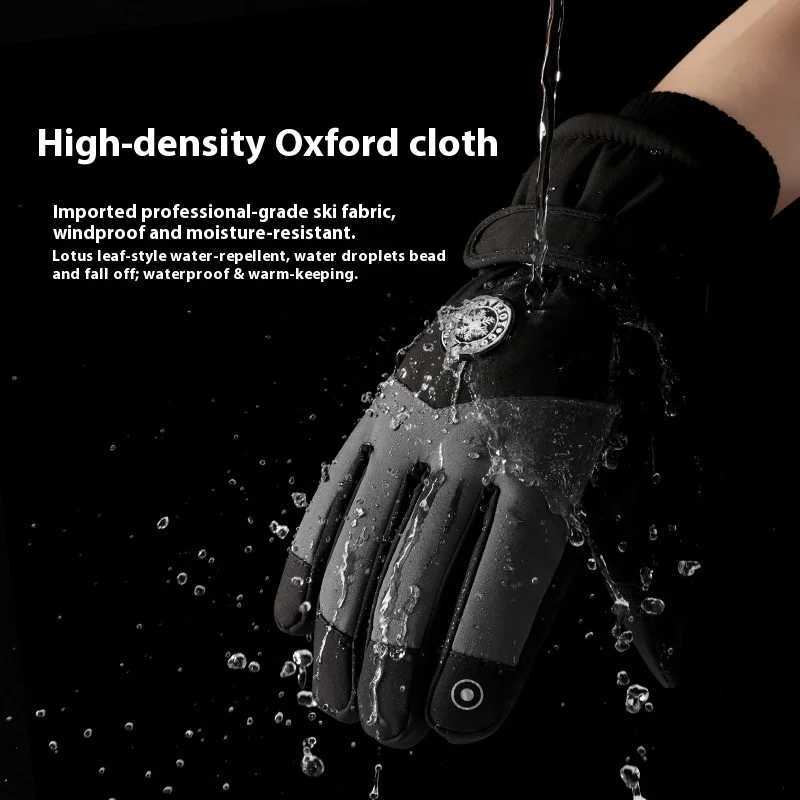 Winter ski gloves for men and women waterproof windproof warmth thickened anti-slip touch screen riding driving gloves M260311