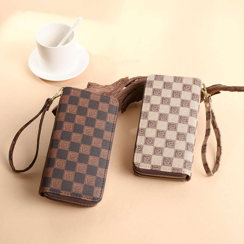 Luxury fashion wallet New Women S Long Wallet Fashionable Elegant Printed European And American Style Double Zipper Large Capacity Phone Bag Clutch