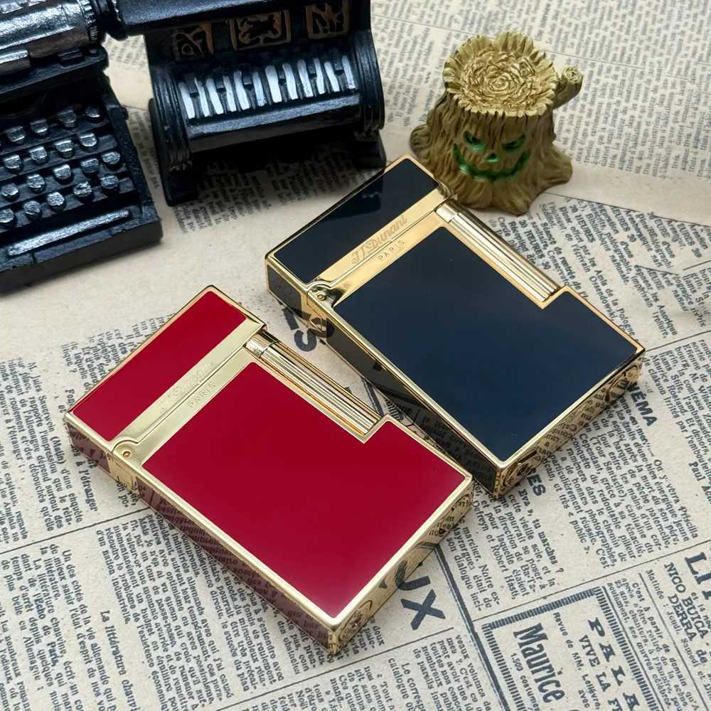 Classic Gas Lighters D Brand Paris Lighter For Smoker Soft Flame Cigarette Lighter Smoking Gadgets Limited Edition Mans Gift N260311