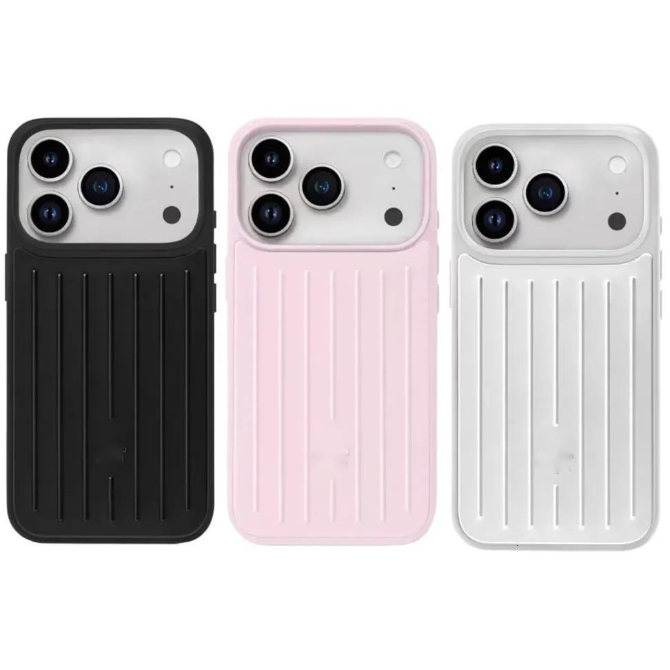 RIMOVAs Phone Case Designer Suitcase iPhone Case for Apple iPhone 17 Pro Max 16 15 14 13 Polycarbonate Aluminum Alloy MagSafe Weave Back Cover with box