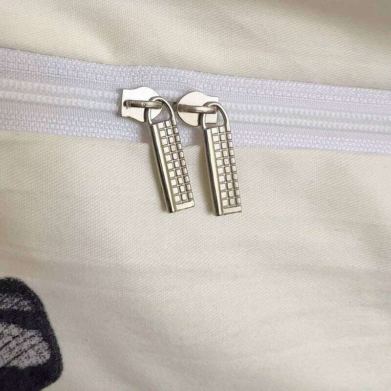 3pcs 100% Cotton Duvet Set 1*Duvet Cover + 2*Pillowcase, Without Core, black butterfly Bedding Set, Soft Comfortable H260311