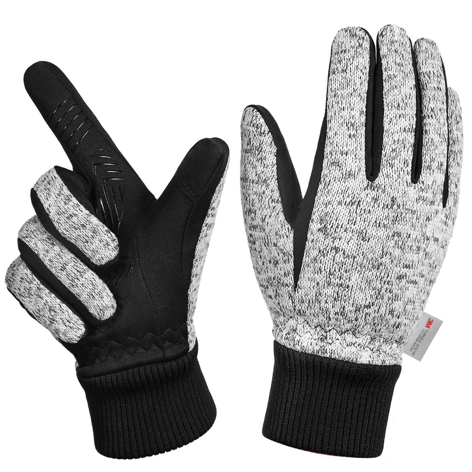 MOREOK Winter -20F 3M Warm Gloves Cycling Outdoor Sports Running Motorcycle Ski Touch Screen Non-slip Wear-re Gloves M260311