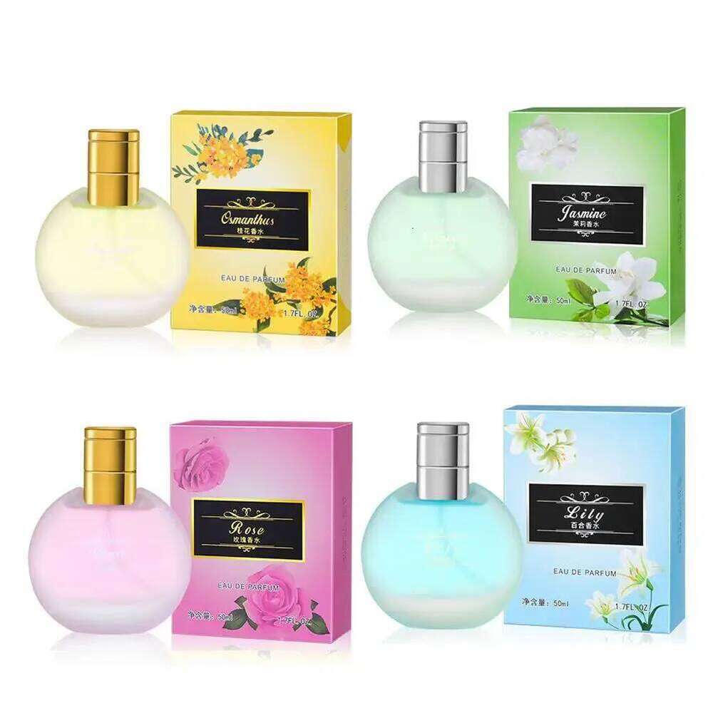 50ml Unique Rose Lily Osmanthus Lasting Essential Oil Women's Charming Natural Fresh Floral Perfume Fragrance Spray Z260311
