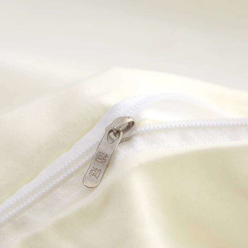 Beige Solid Color Bedding Sets Simple Style Comforter Covers Zipper Closure Soft Duvet Cover with Pillowcases H260311